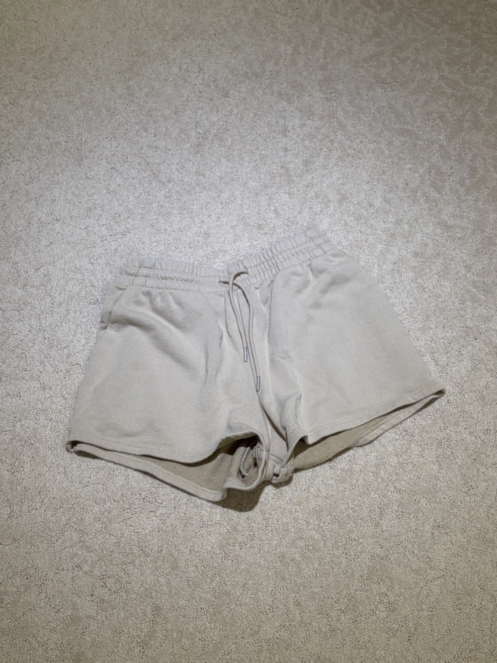 OAK + FORT Beige Drawstring Athletic Shorts